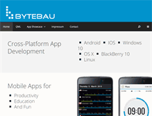Tablet Screenshot of bytebau.com